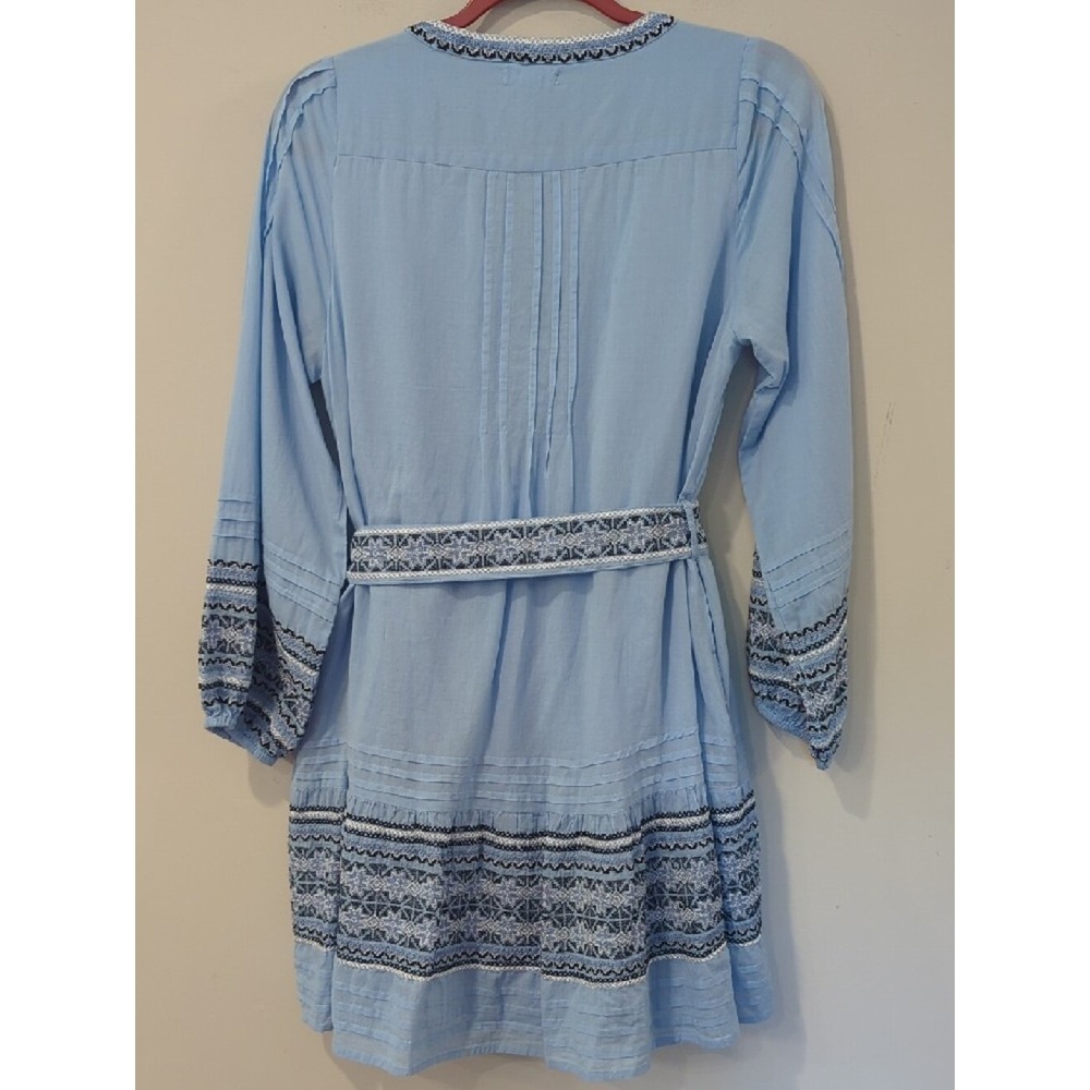 Roller‎ Rabbit Dress Puff Sleeve Embroidered Belted size Small image 8